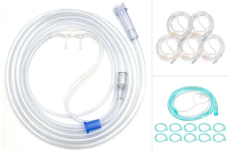 Detailed view of Best 7ft Oxygen Cannulas for Comfort & Easy Movement