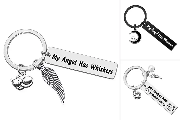 Detailed view of Best Cat Loss Keychain Memorial Gift