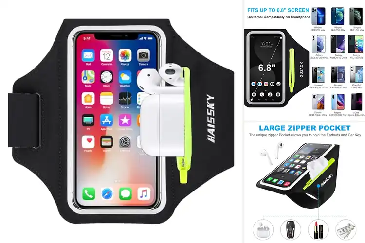 Detailed view of Best Cell Phone Carry Armband: Stay Active, Stay Connected