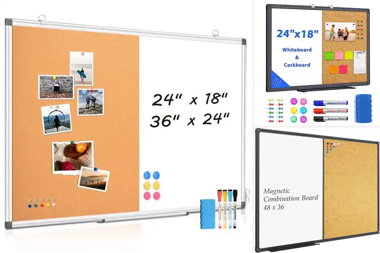Detailed view of Best Combination Whiteboards And Corkboards