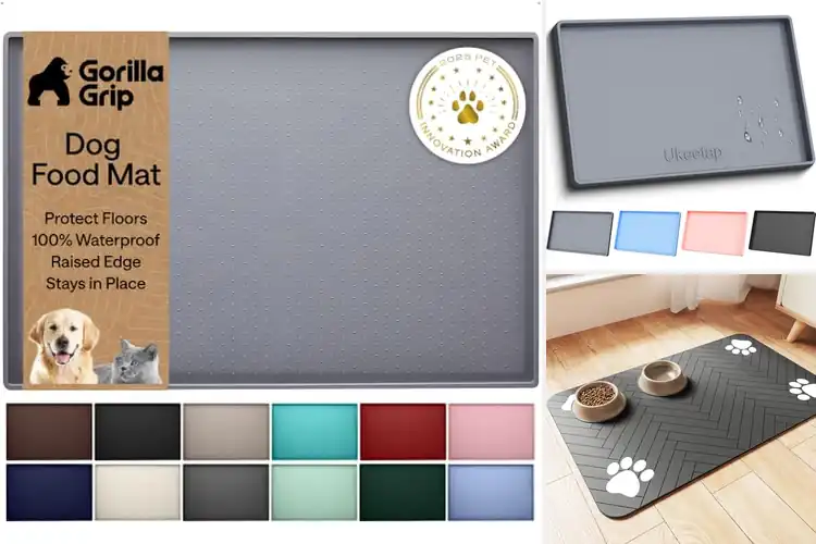 Detailed view of Best Dog Food Mats: Keep Floors Clean & Mealtime Mess‑Free