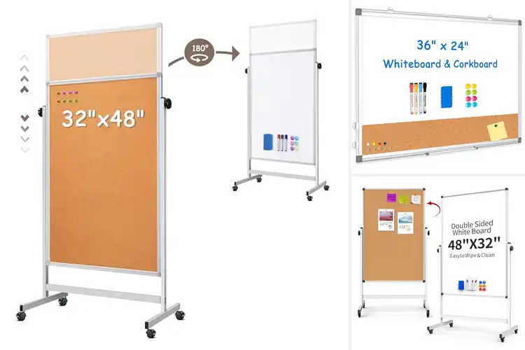 Detailed view of Best DualSurface Whiteboard Corkboard
