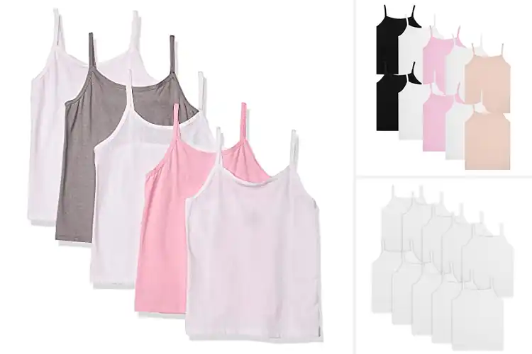 Detailed view of Best Girls’ Cami Undershirts for Soft, Comfy Everyday Wear