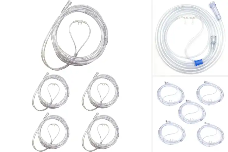 Detailed view of Best Latex-Free Oxygen Cannulas