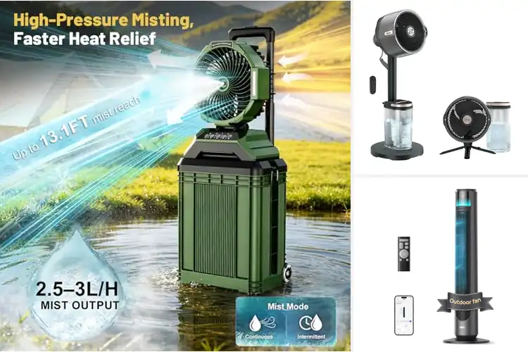 Detailed view of Best Outdoor Cooling Fans for Instant Heat Relief