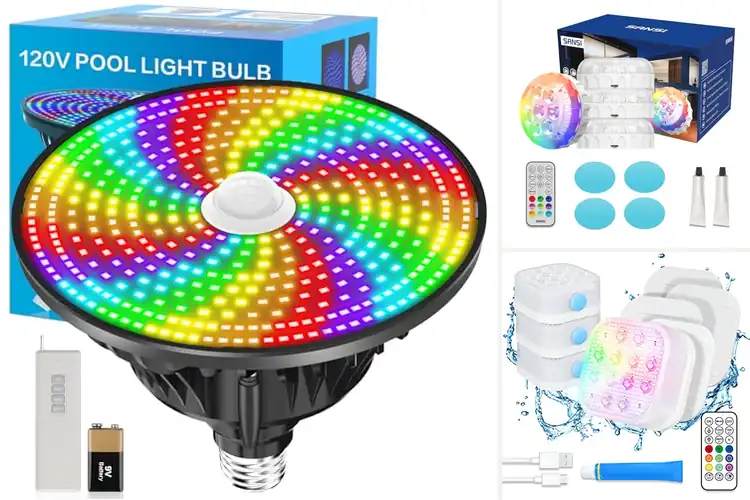 Detailed view of Best RGB Color Changing Pool Lights