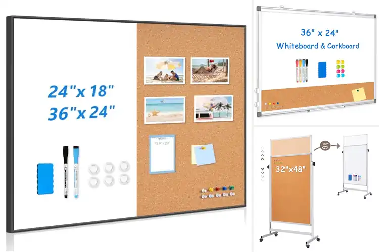 Detailed view of Best Sleek Whiteboard Corkboard