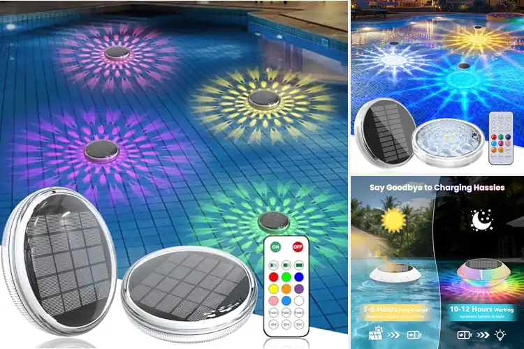 Detailed view of Best Solar Floating Pool Lights