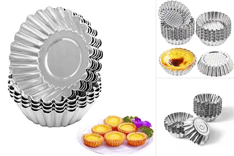 Detailed view of Best Stainless Steel Tart Molds