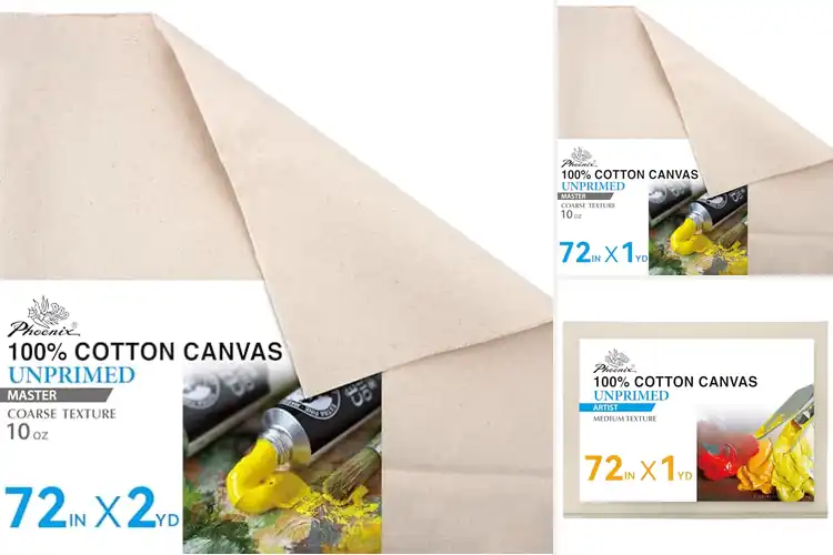 Detailed view of Best Unprimed Canvas Fabrics: Durable Natural Bases for Art