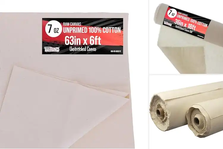 Detailed view of Best Unprimed Canvas Rolls