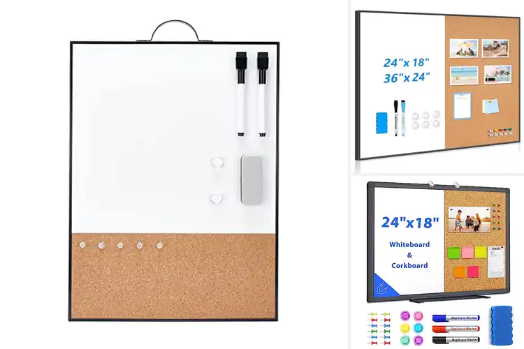 Detailed view of Best Whiteboard And Corkboard With White Surface